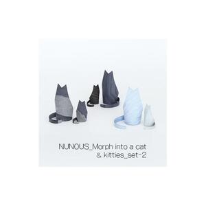 インテリア 小物 NUNOUS モルフ イントゥ ア キャット ＆ モルフ イントゥ キティズ set-2