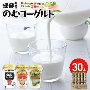 建部のむヨーグルト　3種セット　30本
