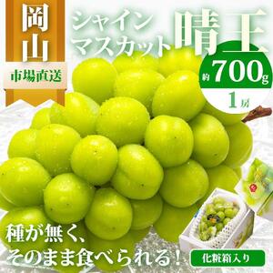 シャインマスカット 晴王 1房 700g以上 化粧箱入り ｜  シャインマスカット