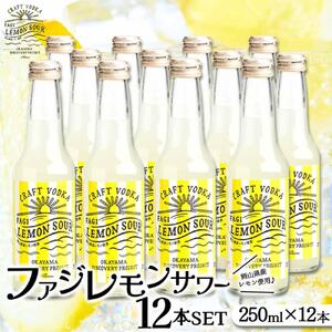 ファジ レモンサワー 12本セット【配達不可：離島】ファジアーノ 岡山 レモン サワー お酒 さけ サッカー J1 Jリーグ ファジアーノ岡山 人気 おすすめ ギフト