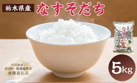 【大田原市・那須塩原市・那須町共通返礼品】＜米＞令和7年産 栃木県産 コシヒカリ なすそだち 5ｋｇ ＪＡなすの産地直送 ns005-002-5