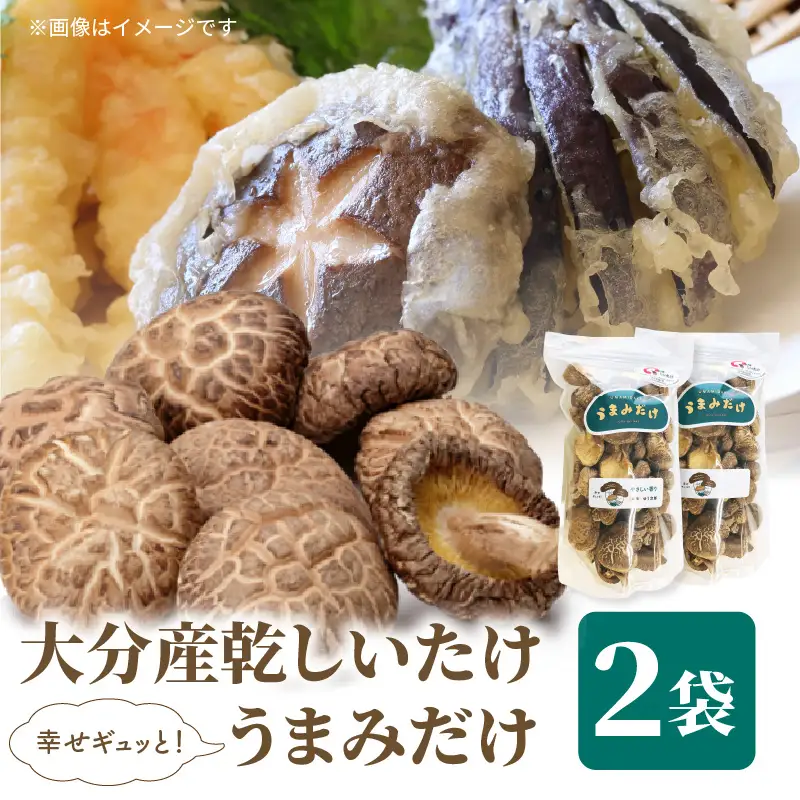 大分産乾しいたけ（うまみだけ） 80グラム×2種 F07037