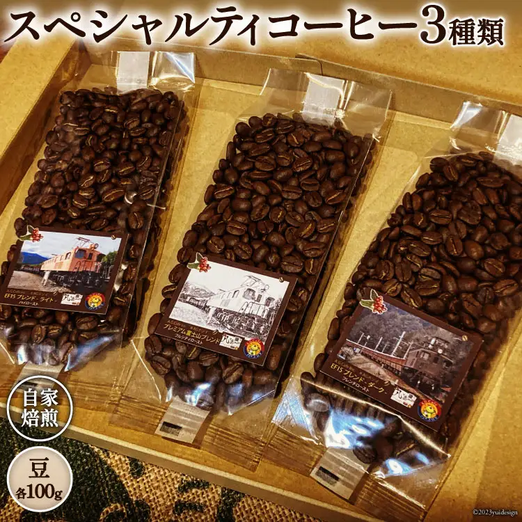 コーヒー  EF15 スペシャルティ 豆 100g 3種類 計300g  珈琲 自家焙煎 焙煎 セット [アフターゲームカフェ 山梨県 韮崎市 20743535]