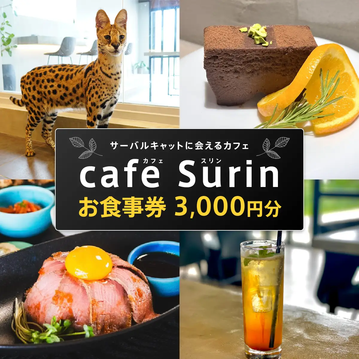お食事券 3,000円分 cafe Surin ( カフェ スリン ) 南城市   
