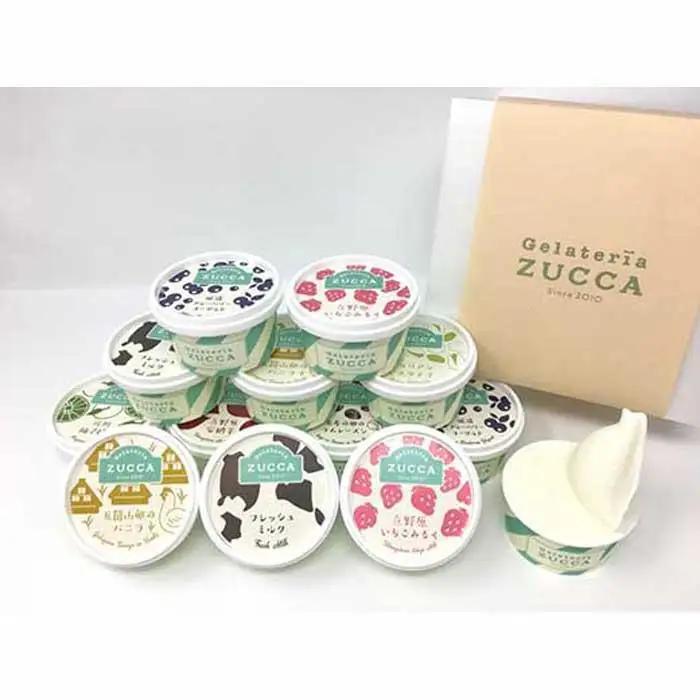 GelateriaZUCCA手作りジェラートセット12個