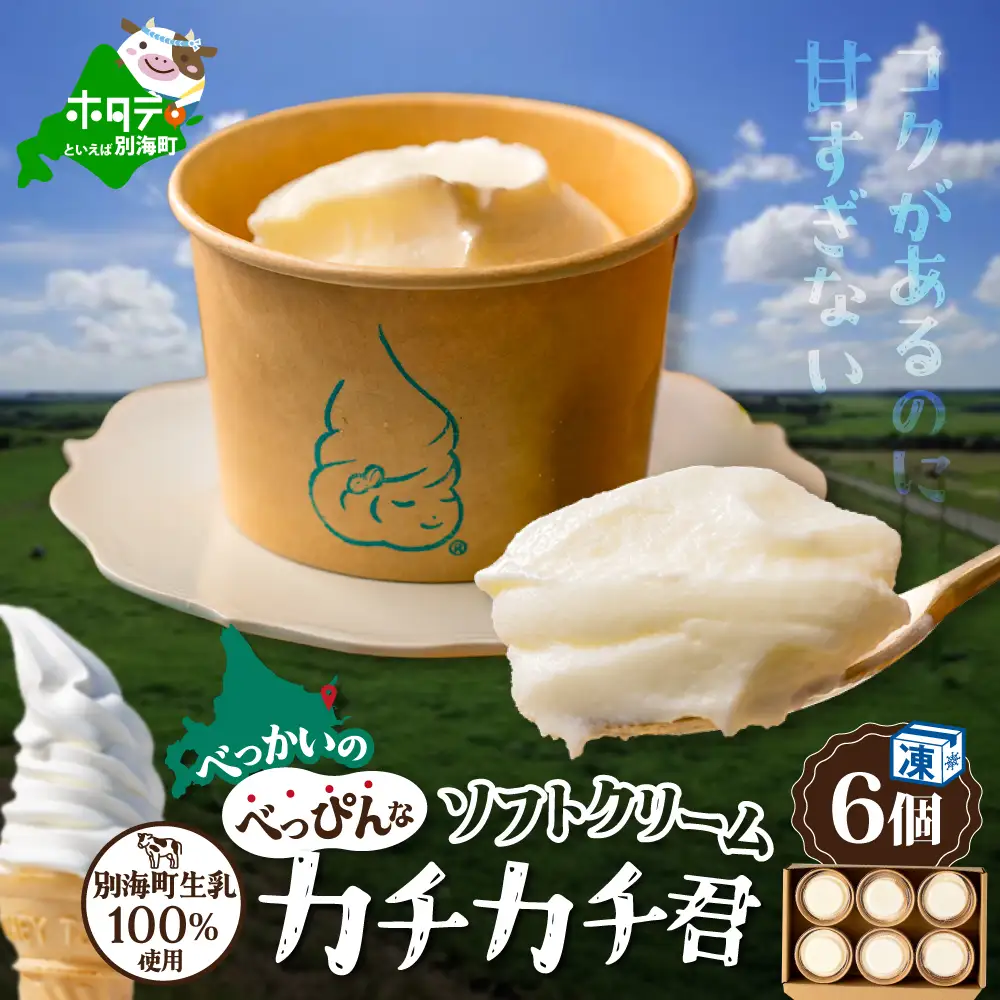 ソフトクリーム カチカチ君 6個 北海道 アイス 別海町 アイス アイス アイス アイス アイス アイス