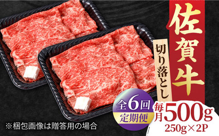 【全6回定期便】佐賀牛 赤身とバラ肉の切り落とし 250g×2 黒毛和牛切り落とし 切り落とし[FCY015]