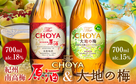チョーヤ 紀州南高梅 原酒700ml 大地の梅 00ml 計2本