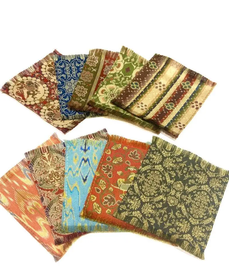 【龍村美術織物】＜柄お任せ＞ コースター10枚セット