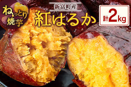特製焼き芋！熟成蜜芋「紅はるか」計2kg 国産 新富町産［12月～5月出荷］さつまいも ねっとり焼芋 イモ【A310-1205】