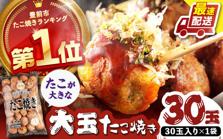 タコが大きな和風味 たこ焼30個[VAT001] たこ焼き たこやき