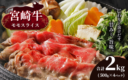 宮崎牛　モモスライス　合計２ｋｇ