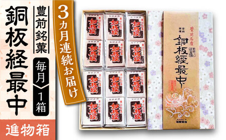 【全3回定期便】【進物箱】銅板経最中 12個入り[VBU011]ギフト 贈り物 和菓子 饅頭