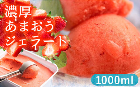 【2026年4月以降順次発送】福岡産 濃厚 あまおう ジェラート 1000ml[VBY001]いちご アイス 福岡