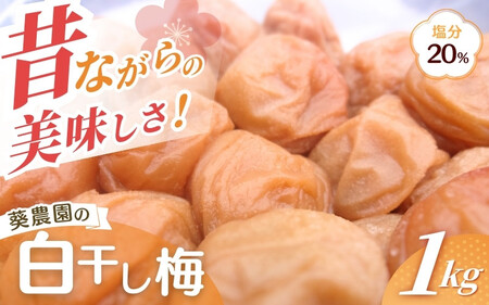 白干し 紀州南高梅 1kg   【aoi014-2】 