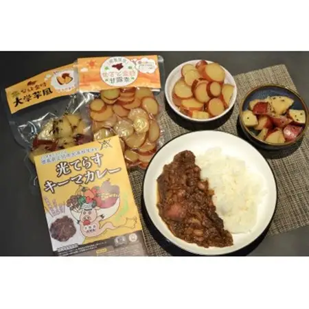 徳島県産　地元素材ゴロゴロキーマカレー＆なると金時アソート　プレミアム_惣菜・加工品     惣菜・加工品 カレー  _【1419537】