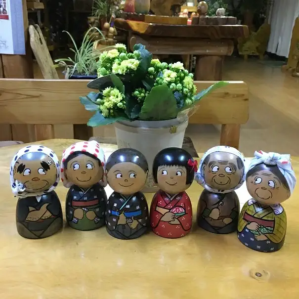 みちのくファミリーこけし 2個セット（小）【鷺舞工房】