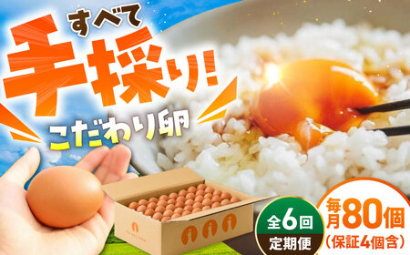【6回定期便】あっぱれ卵 80個 /いとう養鶏場 [UAQ004] 卵