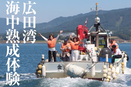 広田湾【海中熟成酒＆海産物セット】体験１名様RT895