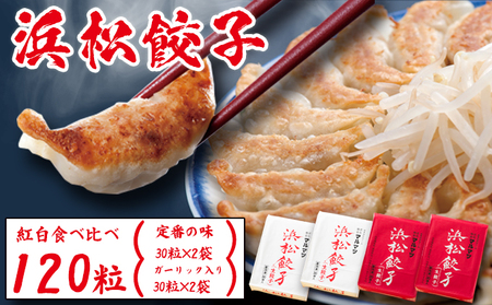 浜松餃子 120粒 2種味くらべ（定番の味60粒、スタミナ60粒）総重量2.4kg！ 