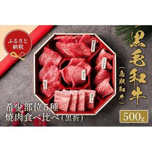 【和牛セレブ】鳥取和牛5種焼肉食比べ 500g