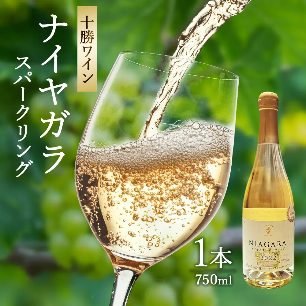 高評価5.0 十勝ワイン ナイヤガラスパークリング 1本 スパークリング スパークリングワイン