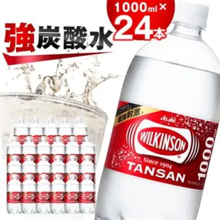 炭酸水 ウィルキンソン タンサン 1000ml 12本 2箱 アサヒ飲料 強炭酸水ペットボトル【1499996】