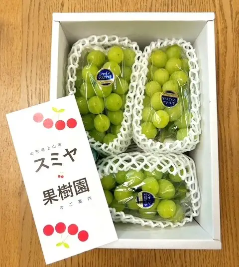シャインマスカット　３房　合計１.８ｋｇ　特秀品・化粧箱入り　0047-2611