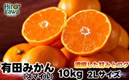 有田 みかん 10kg 秀品 (2Lサイズ) / 温州みかん 有田みかん 甘い 和歌山 柑橘 ※2026年11月下旬～2027年1月中旬頃に順次発送予定 【sml004-r-2l-10】