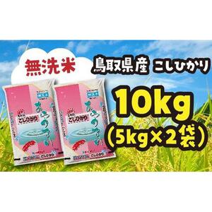米 無洗米 コシヒカリ 令和7年産 鳥取県産 10kg （ 5kg × 2 ）