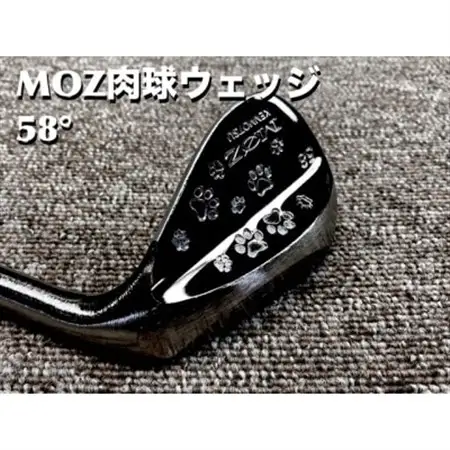 MOZ 肉球ウェッジ  58° コバルトブラック・ミラー仕上げ (フジクラMCI 50R)_雑貨・日用品 ゴルフ用品 スポーツ・アウトドア用品 _【1501784】