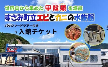 ＼バックヤードツアー付き／　エビとカニの水族館 ３名様チケット　【ebk102】