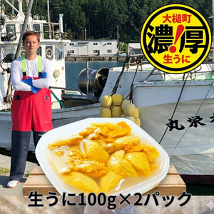 三陸産生うに100g×2パック【令和8年6月発送】【配送日指定不可】【35】