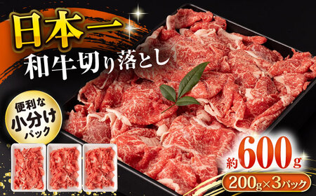 長崎和牛 切り落とし肉 600g / 牛肉 切り落とし 切落し きりおとし すき焼き すきやき しゃぶしゃぶ 小分け / 大村市 / おおむら夢ファームシュシュ[ACAA140]