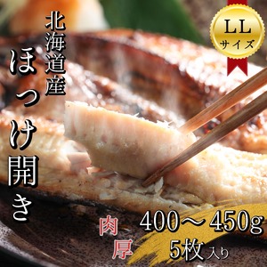 【LLサイズ】北海道産 根ほっけ開き 5枚(合計2~2.25kg) 真空パック 旬 肉厚 干物 冷凍 一夜干し 海鮮 せたな町 ふるさと納税
