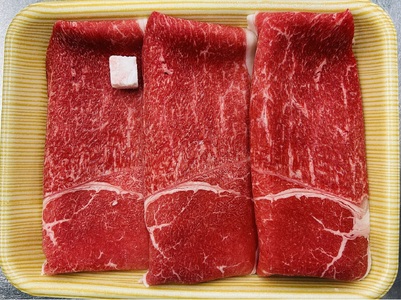 岡山県産 牛肉 モモ すき焼き用 500g _A41