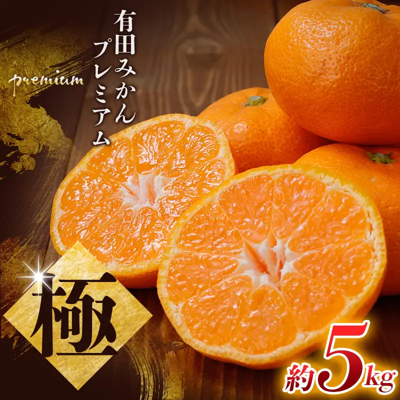 ＼光センサー選別／極 有田みかんプレミアム 約5kg【光センサー 高糖度選別品】2S～Lサイズ 有機質肥料100% ※2026年11月～2027年1月に順次発送予定 ※北海道・沖縄・離島への配送不可 【nuk155G】