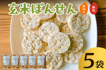 玄米ぽんせん(厚切り･無塩)30g入り5袋セット mi0100-0001-3