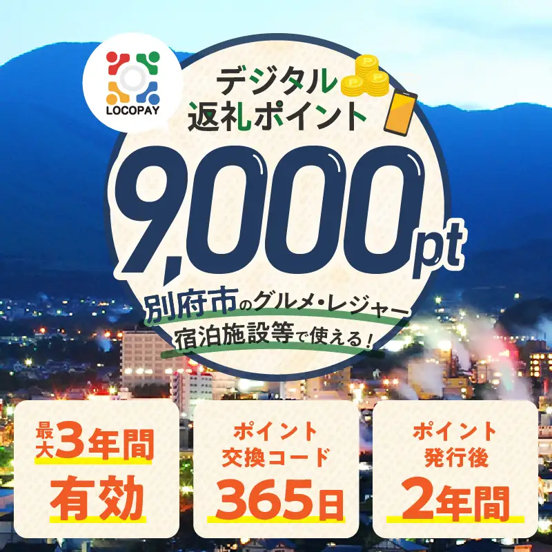 LOCOPAYデジタル返礼ポイント【9,000ポイント】_B167-002