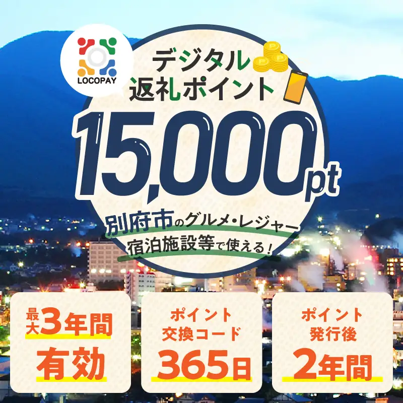 LOCOPAYデジタル返礼ポイント【15,000ポイント】_B167-003