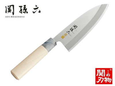H16-20 ＜ステンレス和包丁 （片刃）＞ ◇貝印 関孫六 銀寿ST 和包丁 出刃 165mm ～出刃包丁 叩き切り用 身おろし用 使い分け 魚・鶏・カニのさばき でば 魚調理 天然木 錆びにくい お手入れしやすい 調理器具 キッチンツール ギフト 贈り物にも～