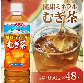 健康ミネラル麦茶650ml 48本 24本 × 2ケース 麦茶 