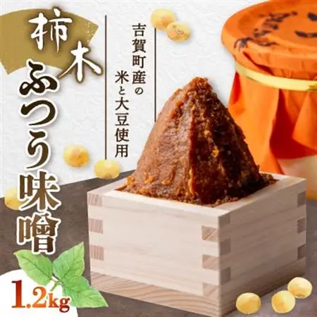 柿木ふつう味噌　1.2kg【配送不可地域：離島】【1259217】