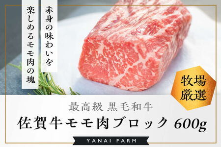 《佐賀牛》梁井 赤身の美味さが際立つモモ肉ブロック 600g K081035