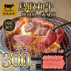 鳥取和牛 焼肉用 赤身肉（モモ、ウデ） 計300g KT010-013|和牛
