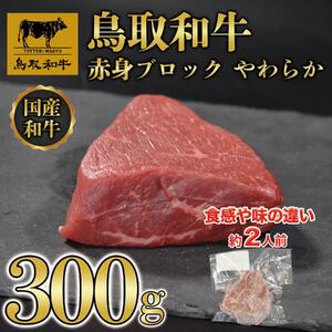 鳥取和牛 赤身肉 ブロック やわらか 300g KT010-023|和牛