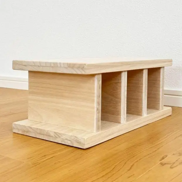 桐 ブロック 高さ約15cm 1個 ナチュラル ベージュ オブジェ インテリア 省スペース すきま 天然木 国産 大川家具 完成品