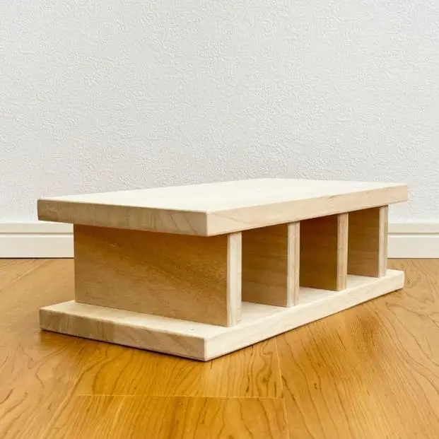 桐 ブロック 高さ約12cm 1個 ナチュラル ベージュ オブジェ インテリア 省スペース すきま 天然木 国産 大川家具 完成品