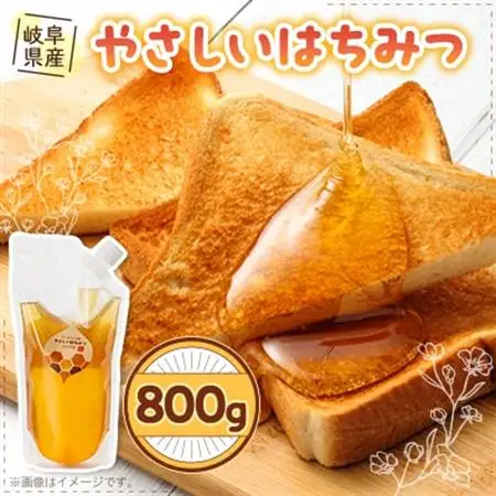 岐阜県産 やさしいはちみつ800g袋入り【1501898】