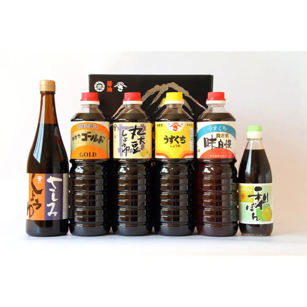 伯耆の国・米生の里醤油詰合せ(合計6本)